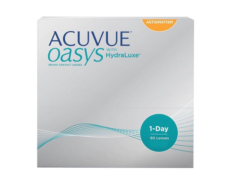 1 Day Acuvue Oasys with HydraLuxe for Astigmatism 90 pk